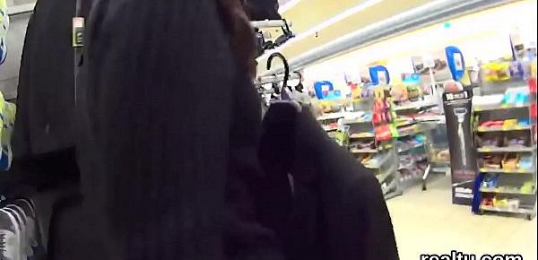  Enchanting czech teen gets seduced in the supermarket and banged in pov